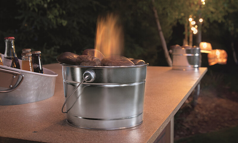 Mini-Feuerstelle im Garten selber machen