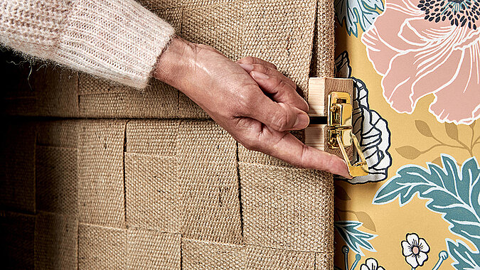 Kopfteil für´s Bett aus Jute 