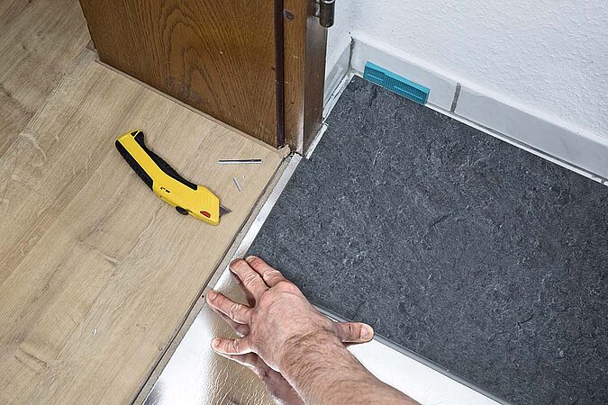 Vinylboden verlegen PVC