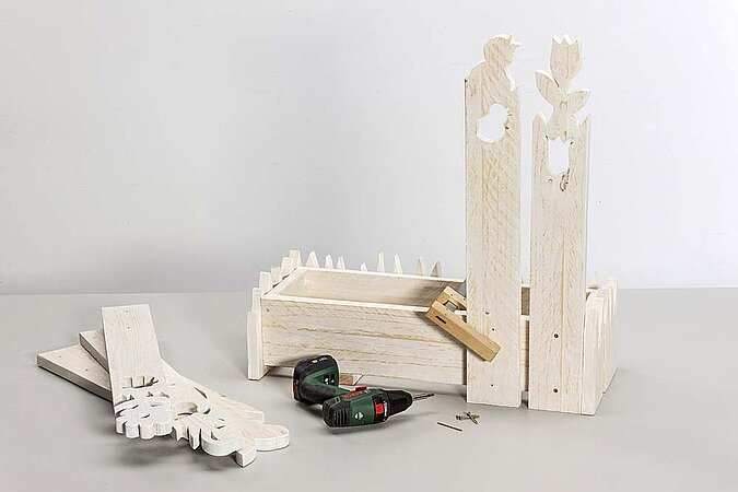 Frühling Ostern Blumenbeet bauen