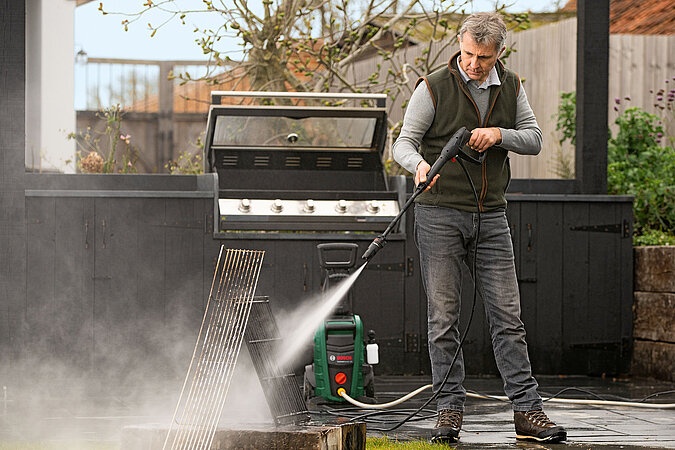 Bosch Grill saeubern Hochdruckreiniger