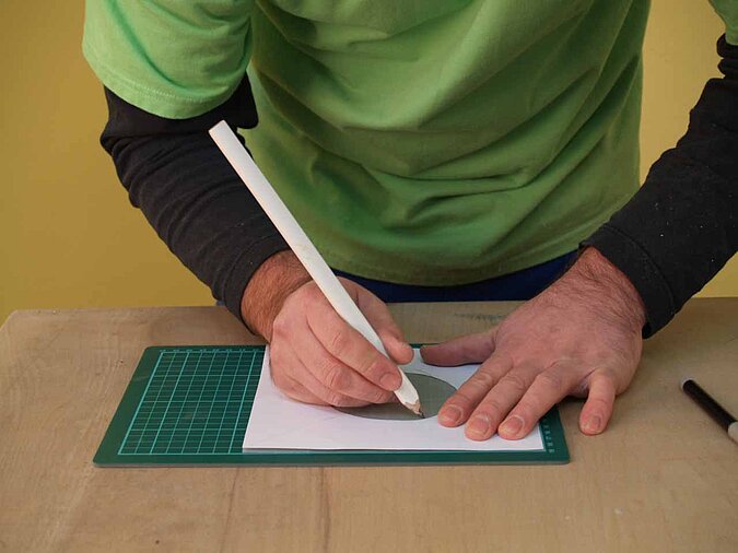 Papierleuchte im japanischen Stil
