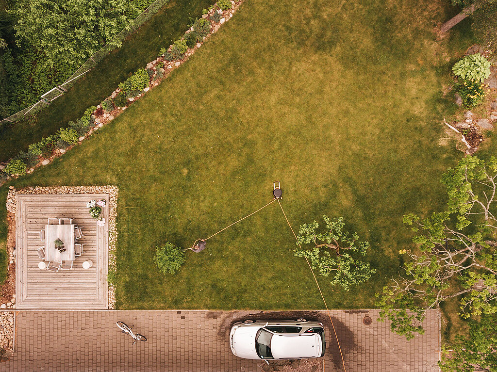 Bild zur Messung der Gartengröße