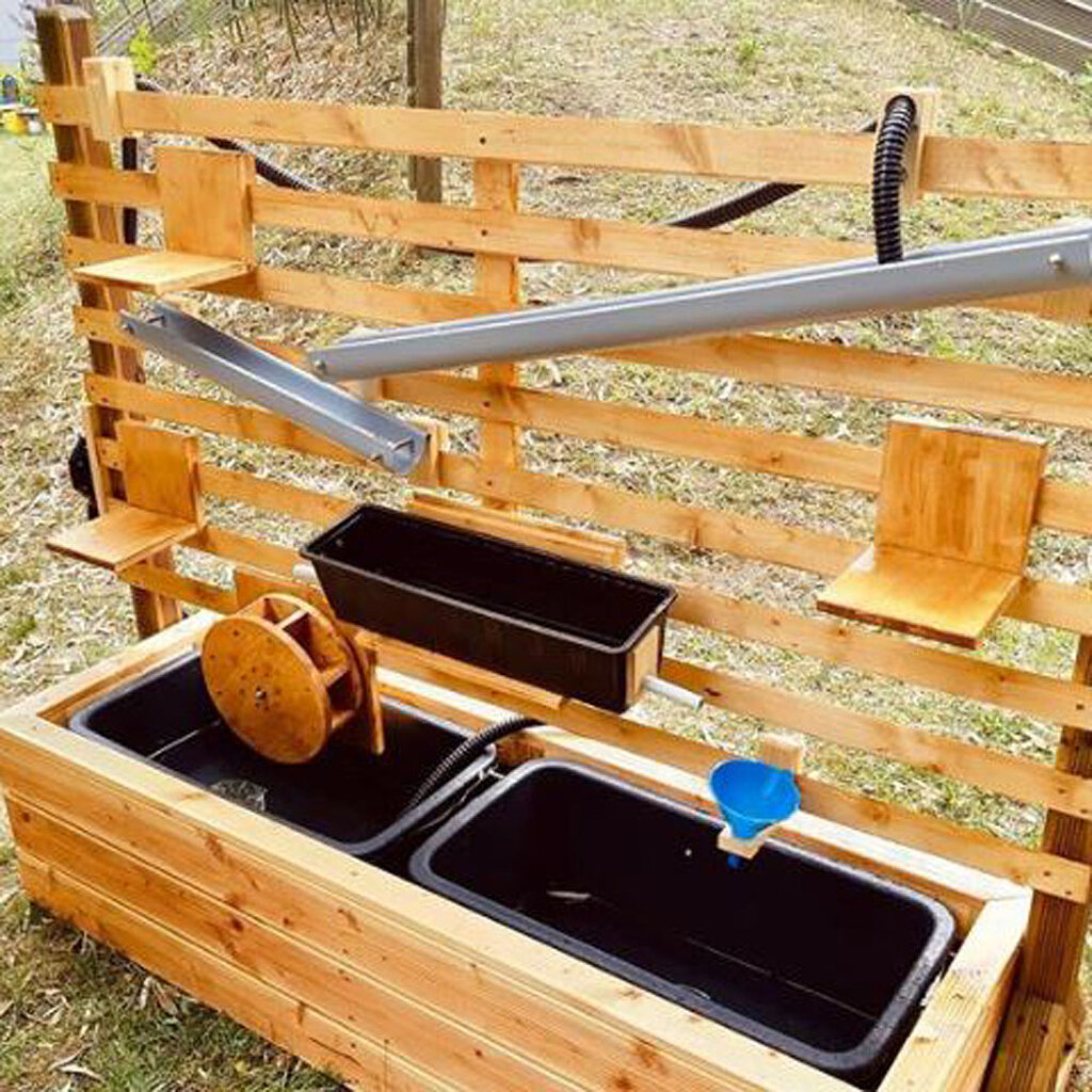 Wasser Garten Spielwand Kinder