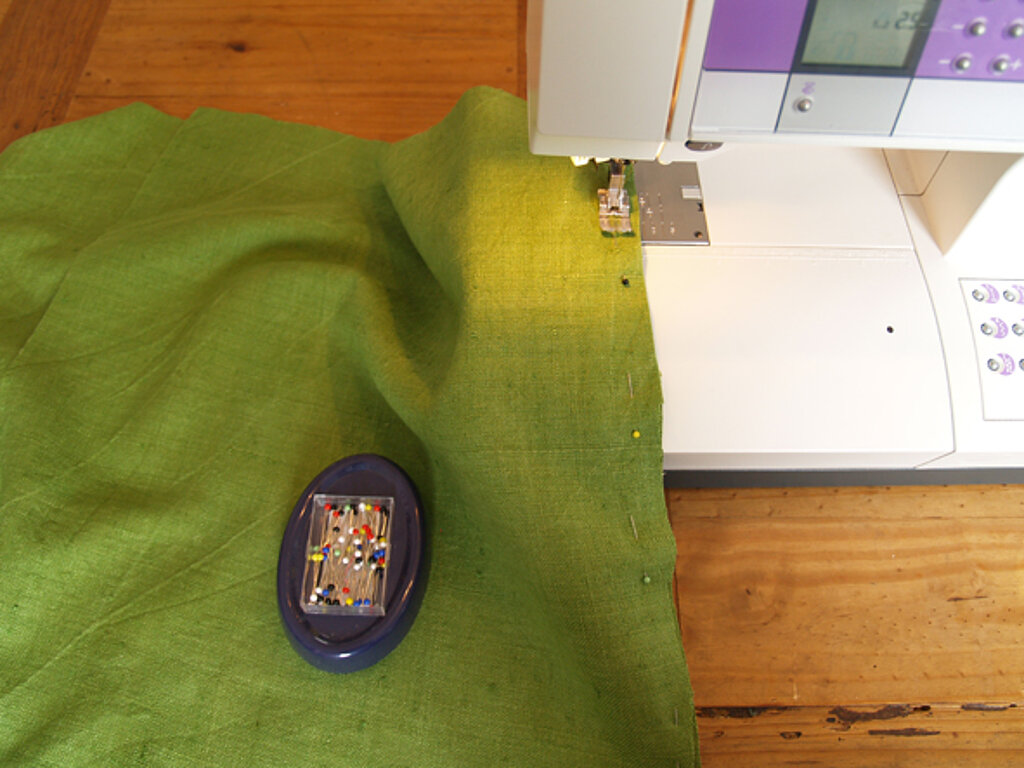 Wäschesack mit Gestell selbst bauen nähen