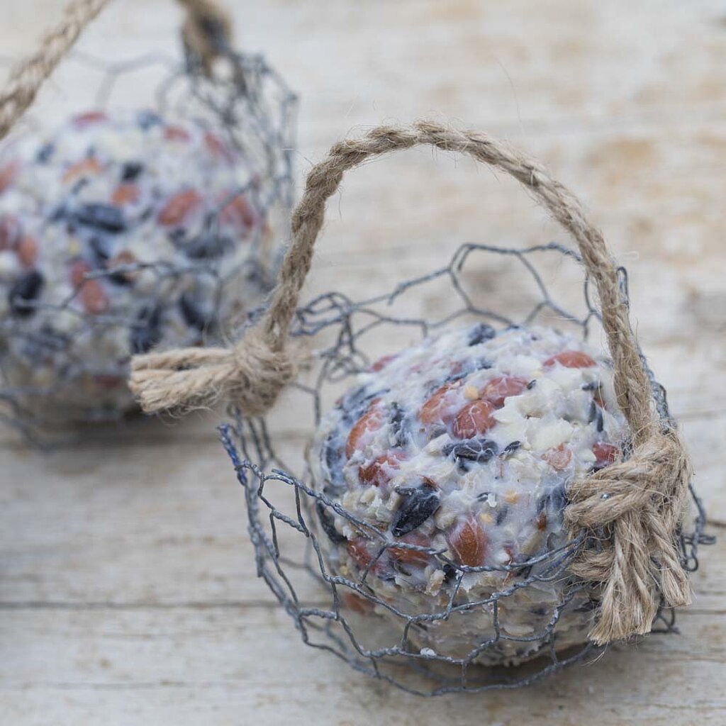 Meisenknödel Vogelfutter selber machen