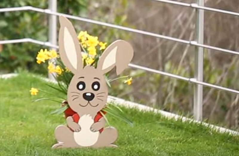 Osterhase Gartendeko Pflanze Blume