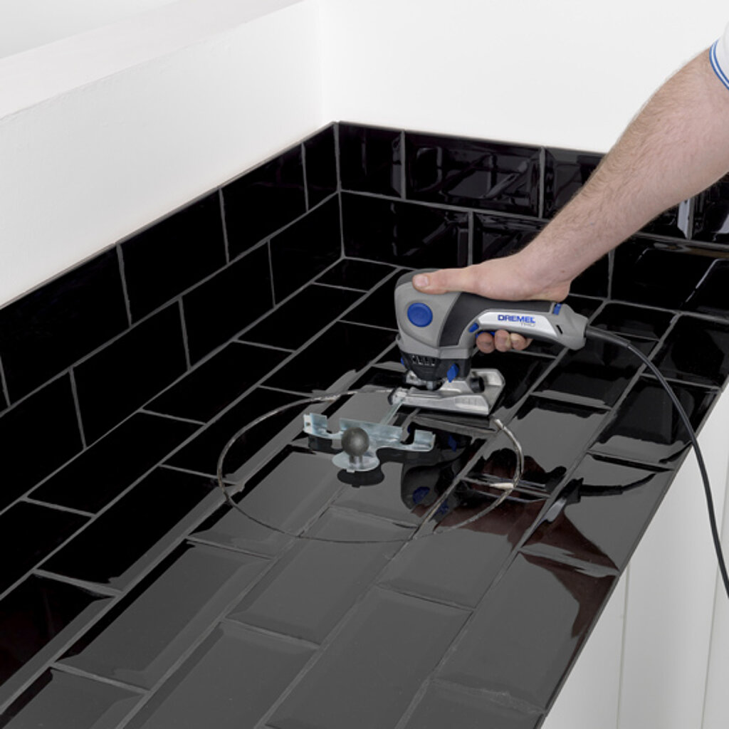 Waschbecken Spüle einbauen schneiden fräsen