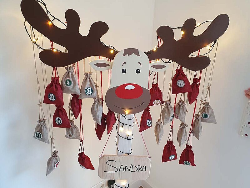 Adventskalender Rentier Weihnachten
