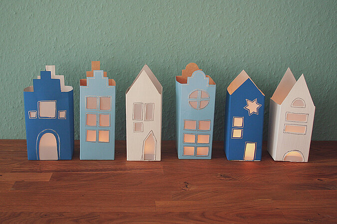 Upcycling-Laternen aus Milchkartons