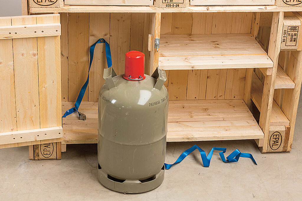 Gasflasche sichern