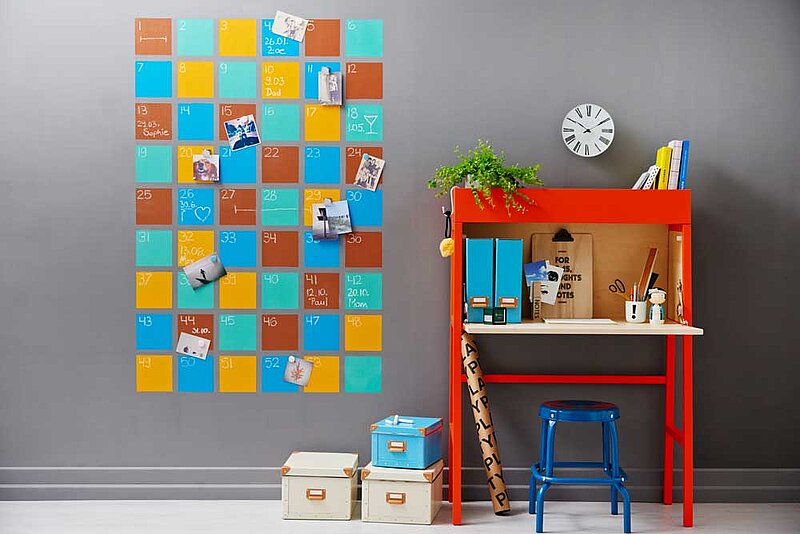 Magnetischer Wandkalender zum Selberbauen