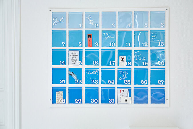 Wandkalender mit Monatsübersicht selber machen