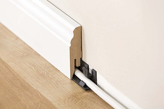 Laminat verlegen Fußleisten