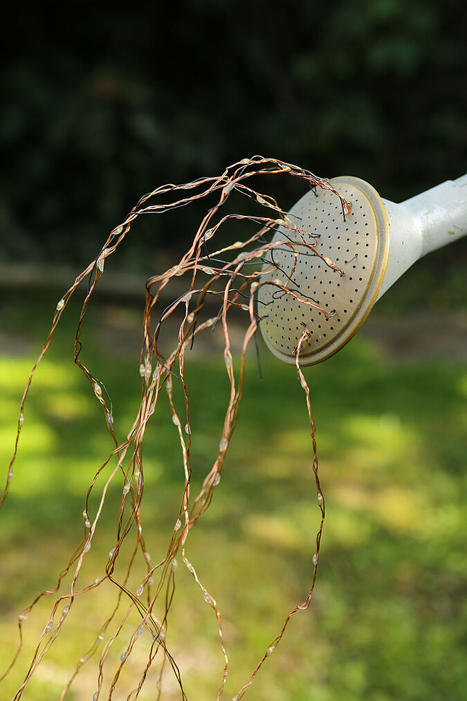 Gießkanne Gartenlaterne Gartenleuchte