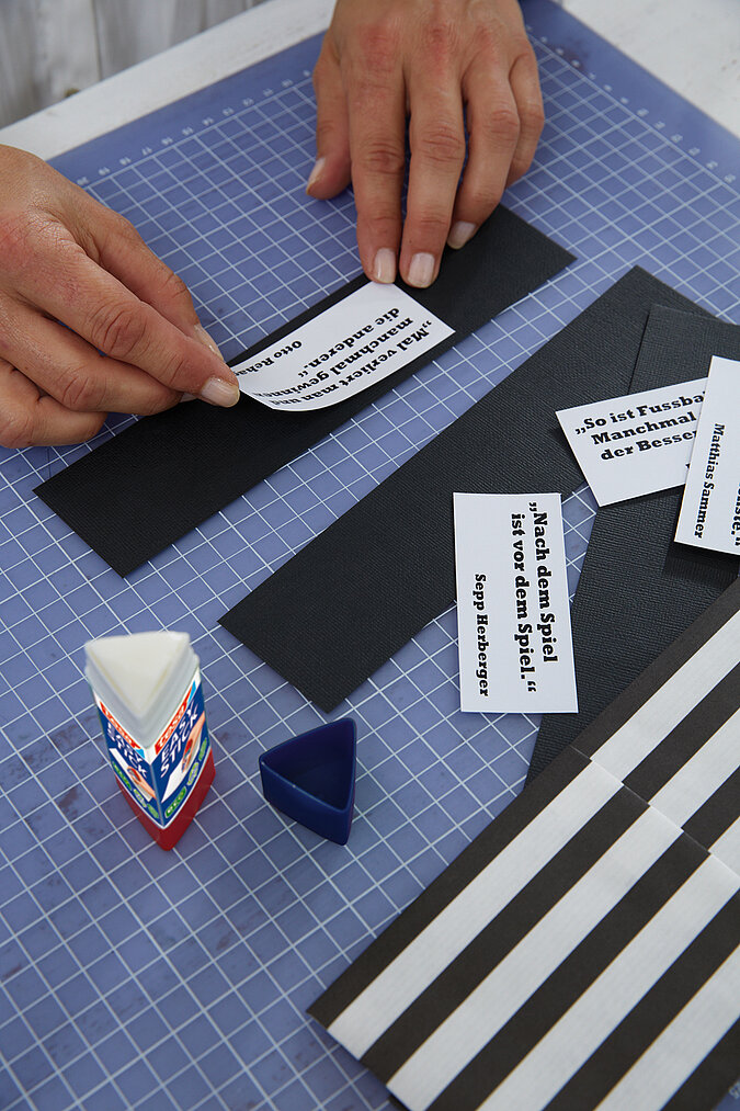 Partydeko für Fußballfans basteln
