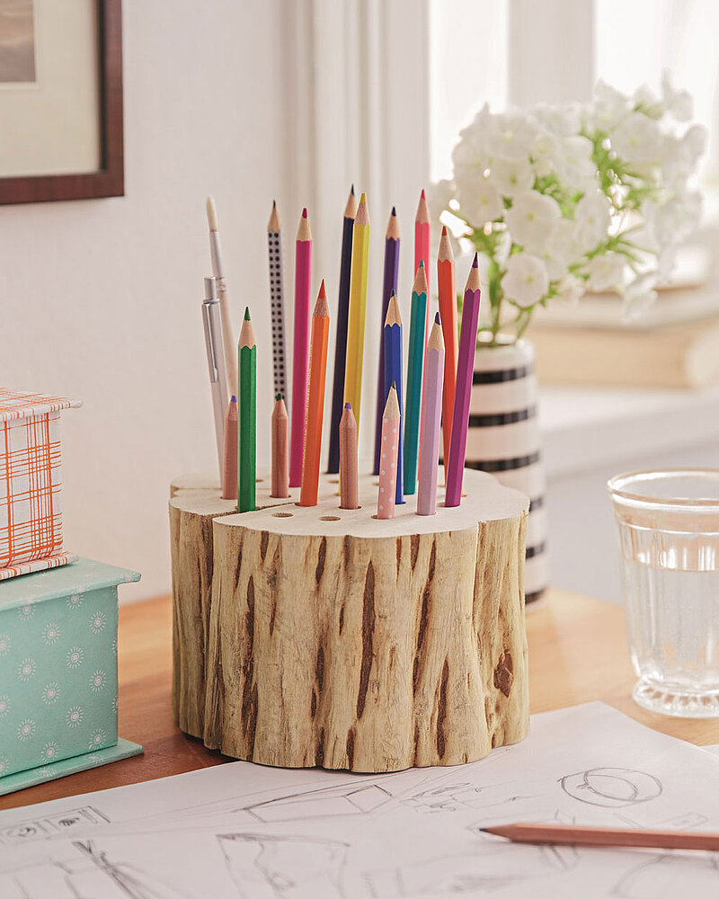 Stiftehalter aus Holz