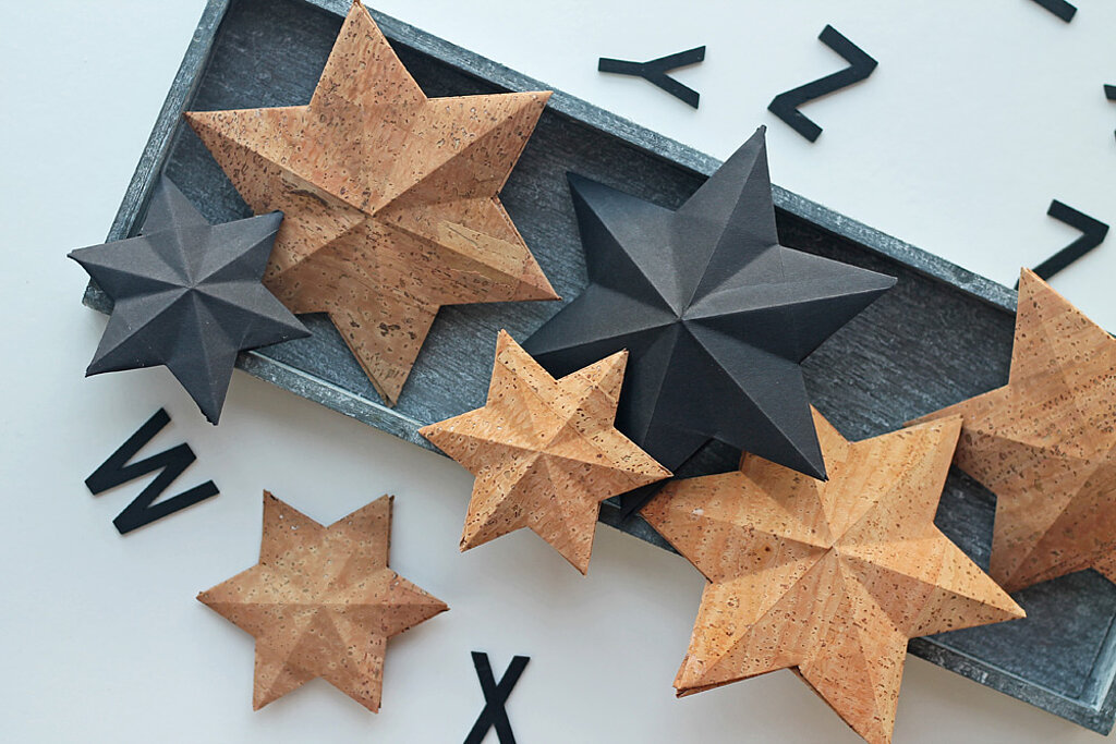 DIY Sterne aus Kork 