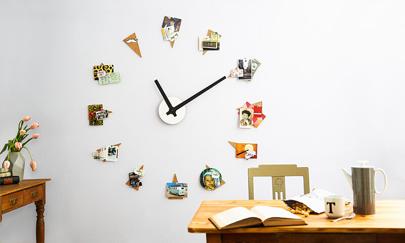 DIY-Wanduhr mit Fotos