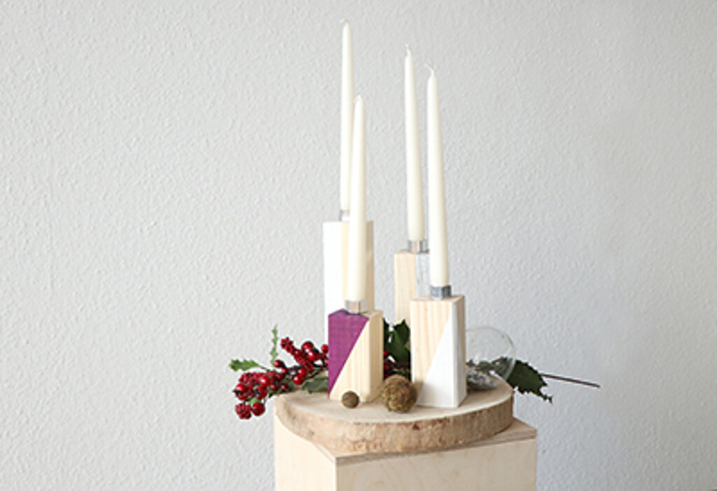 Schlichten Adventskranz basteln