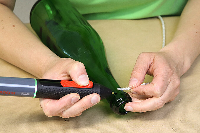 Glasflaschen-Upcycling
