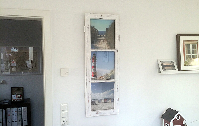 Bilderrahmen aus Sprossenfenster