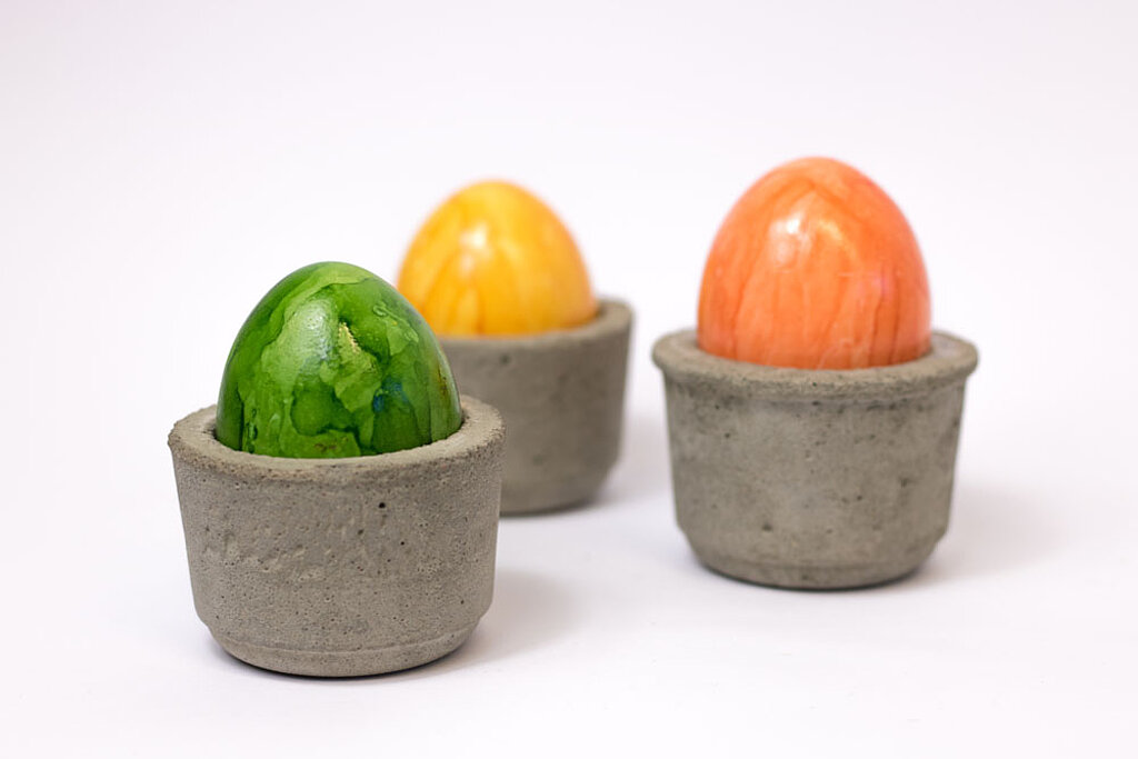 Eierbecher aus Beton