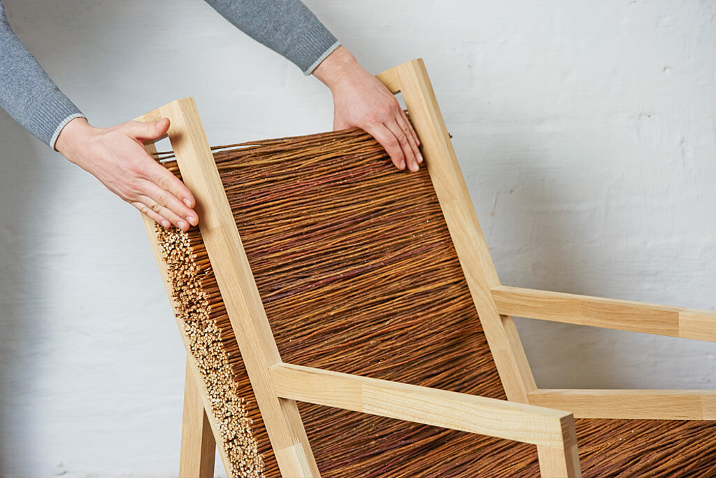 Stuhl aus Weidenruten bauen