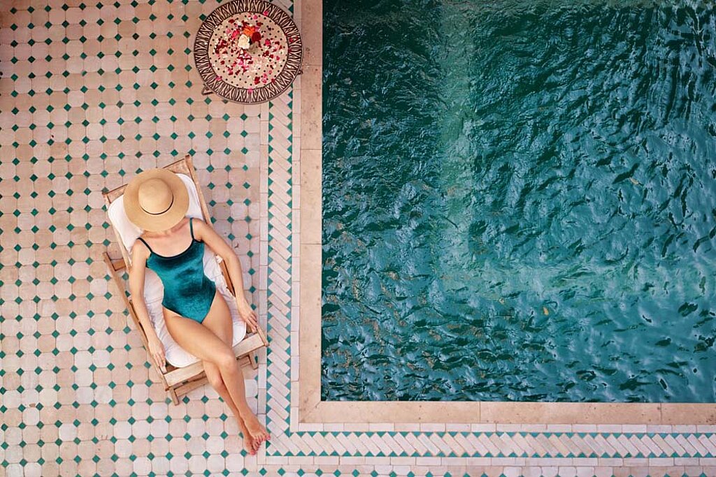 Pool im Garten