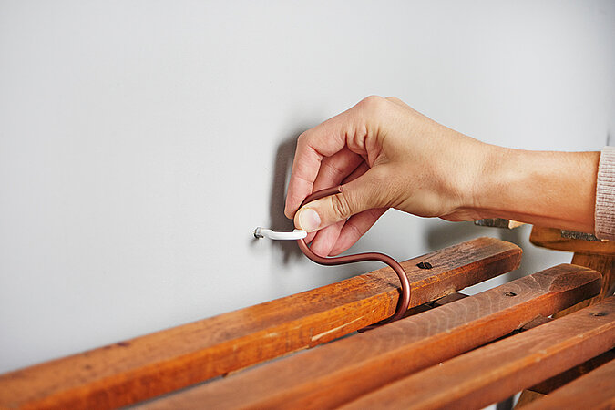 Garderobe aus Schlitten bauen