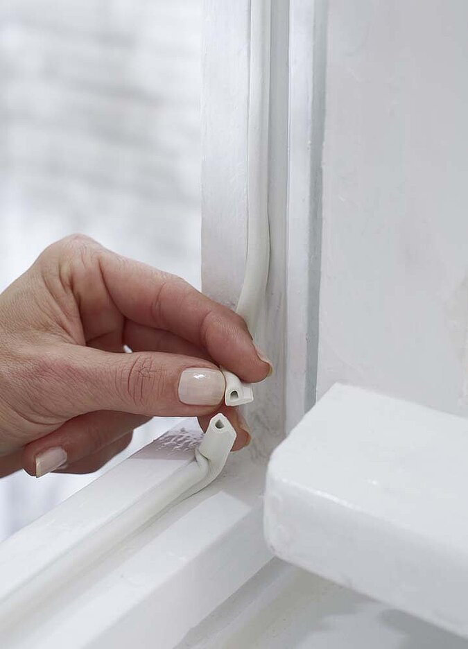 Ecke Dichtschiene Fenster abdichten