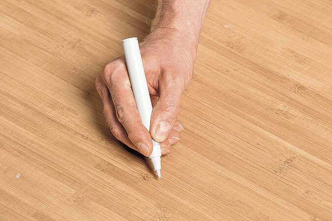 Holzboden ausbessern Wachskitt