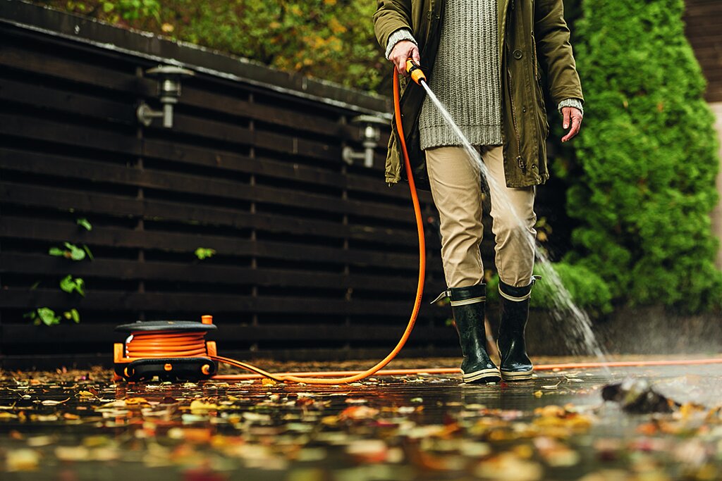 Haus Garten Herbst Winter