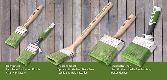 Gartenhaus Holz im Garten lasieren