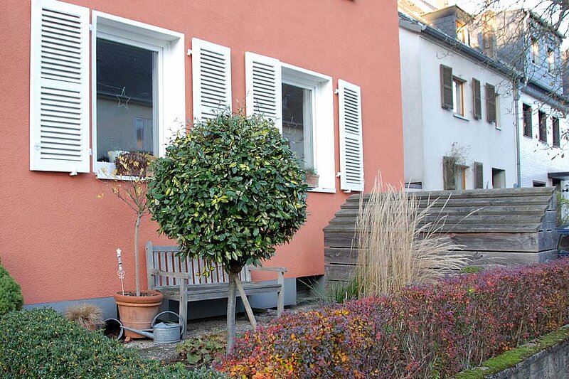 Vorgarten Haus Kugelbaum
