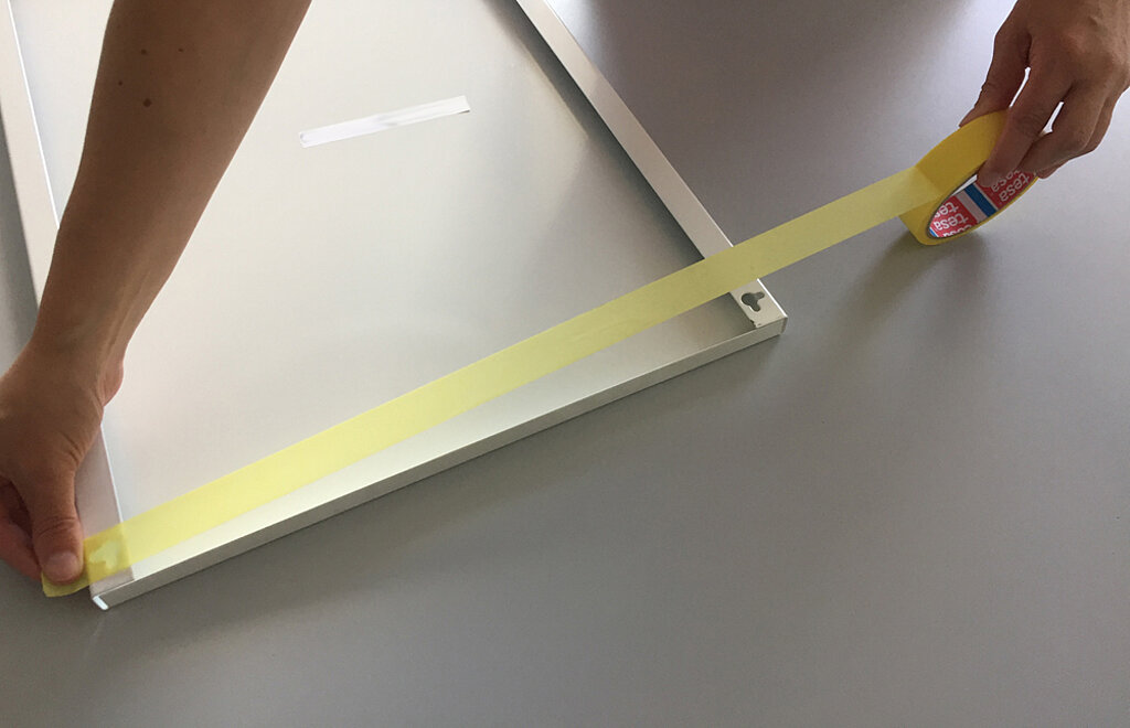 Bohrschablone: Bilder aufhängen