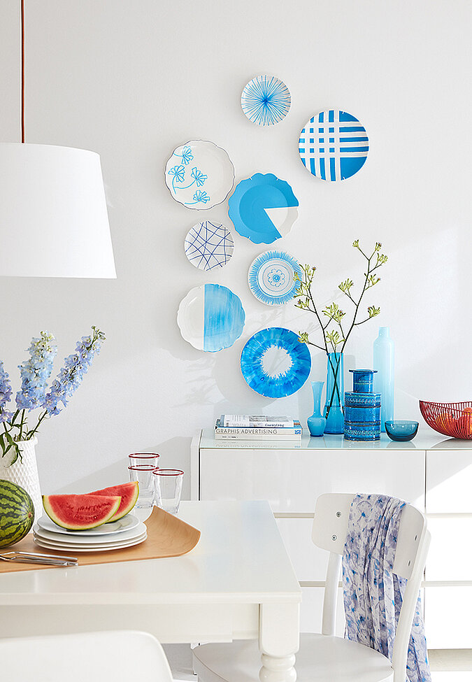 Teller upcyclen, Wandbild
