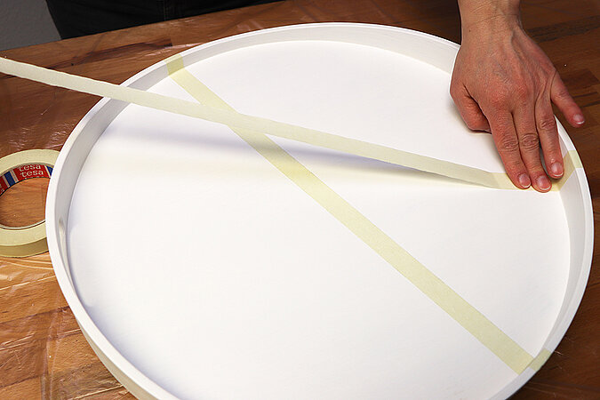 Altes Tablett neu lackieren