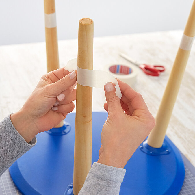 Beistelltisch: Beine abkleben