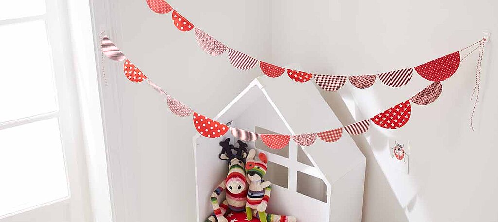 Papiergirlande im Kinderzimmer selber basteln