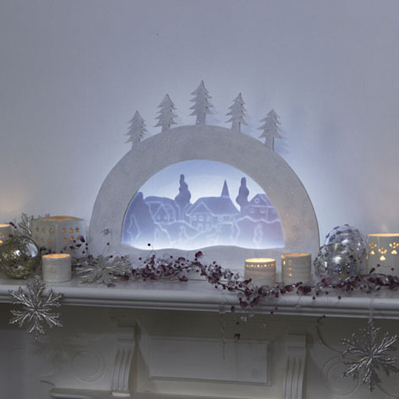 Weihnachtsdeko basteln: Schwibbogen