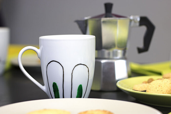 Tasse mit Ohren