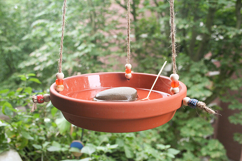 DIY-Vogeltränke bauen