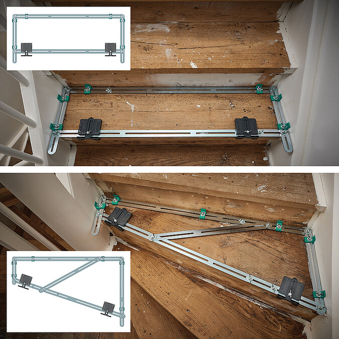 Treppe mit Hilfe von Treppenlehre renovieren