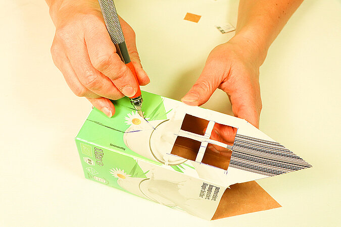 Upcycling-Laternen aus Milchkartons