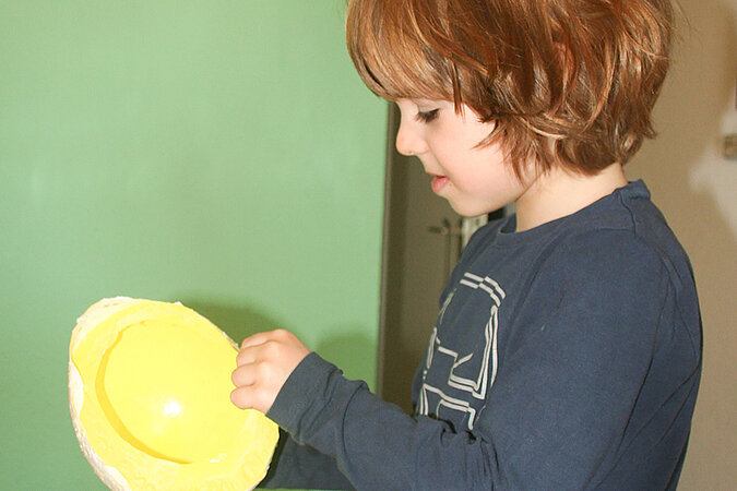 Osternest mit Kindern basteln