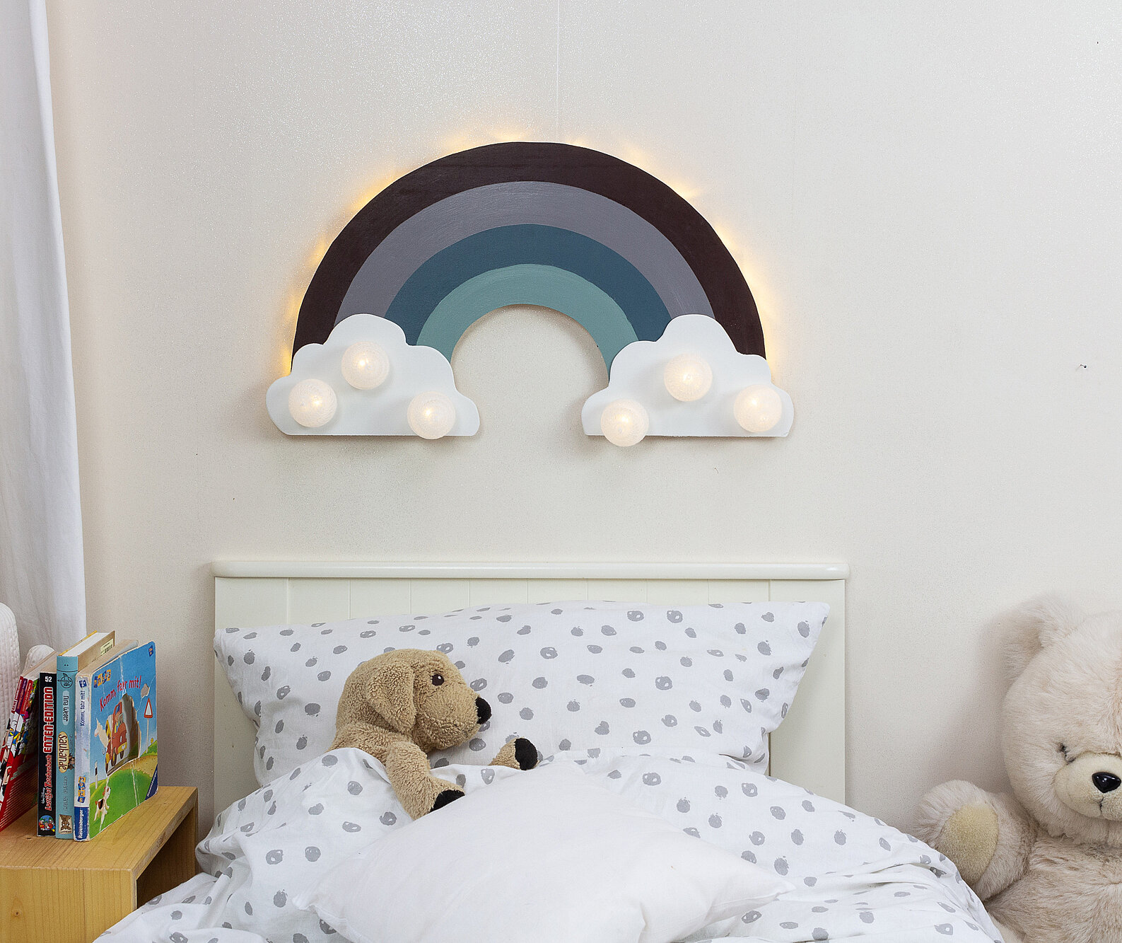 Wandleuchte im Regenbogen-Design bauen