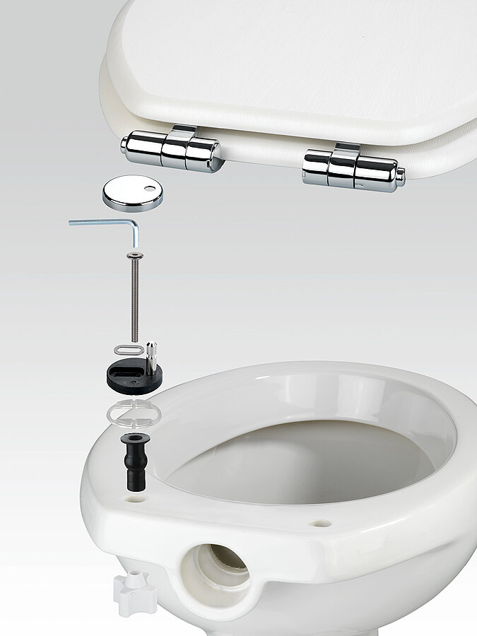 Klodeckel wechseln & pflegen – Aufbauanleitung für Toilettensitz mit verchromten Scharnieren