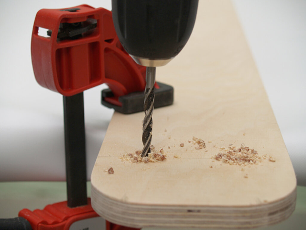 Wäschesack mit Gestell selbst bauen bohren