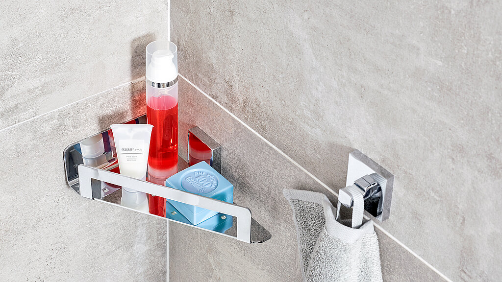 Bad-Accessoires zum Ankleben